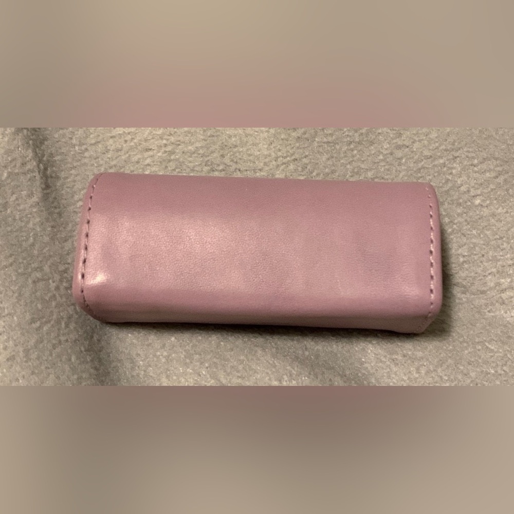 RARE Vintage NWOT COACH Lilac Purple Leather Lipstick Case with Cosmetic Mirror - Picture 3 of 14